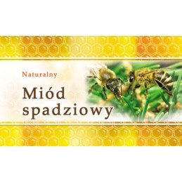 Mini lipčiaus medaus etiketės, 100 vnt - EM16 raštas