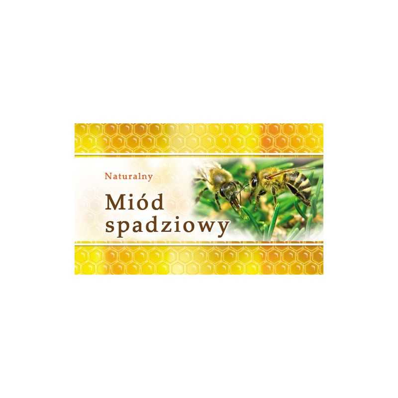 Mini lipčiaus medaus etiketės, 100 vnt - EM16 raštas