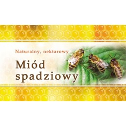 Mini lipčiaus medaus etiketės, 100 vnt - em15 raštas