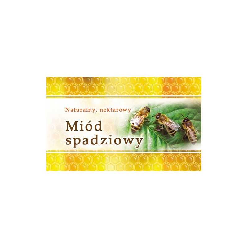 Mini lipčiaus medaus etiketės, 100 vnt - em15 raštas