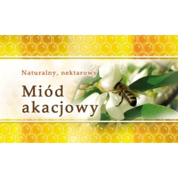 Mini etiketės akacijų medui, 100 vnt - em12 raštas