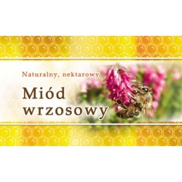 Mini etiketės viržių medui, 100 vnt - em17 raštas