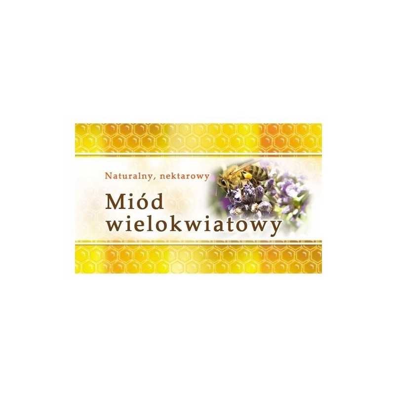 kelių gėlių medaus etiketės