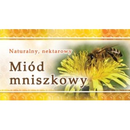 kiaulpienių medaus etiketės