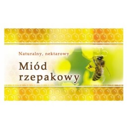 rapsų medaus etiketės