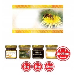 universalios mini medaus etiketės