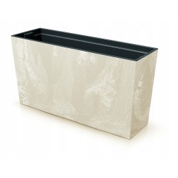 Urbi case middle concrete effect flowerpot - cream