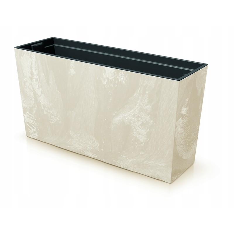 Urbi case middle concrete effect flowerpot - cream