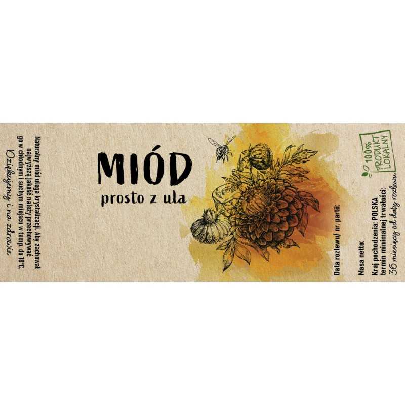 10 vnt / 140 mm x 55 mm medaus lipdukai tiesiai iš avilio