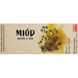 10 vnt / 140 mm x 55 mm medaus lipdukai tiesiai iš avilio