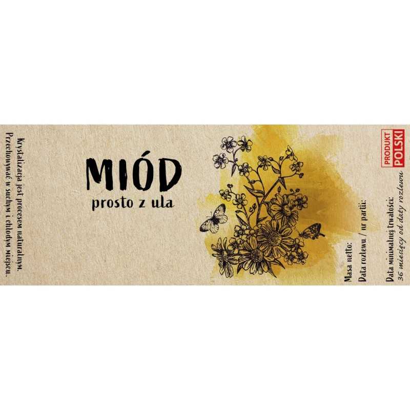 10 vnt / 140 mm x 55 mm medaus lipdukai tiesiai iš avilio