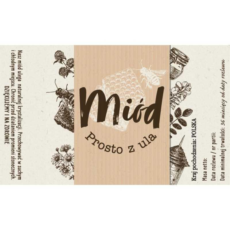 Etiketės 10 vnt, medus tiesiai iš avilio, lipdukai 107x65