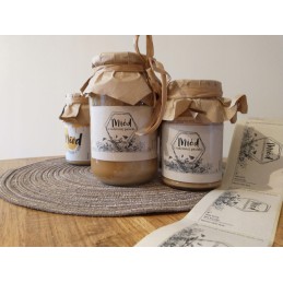 10 vnt medaus lipdukų etiketės iš šeimos bityno