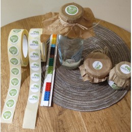 10 vienetų 107x60 medui iš šeimos bityno, linksma bitė