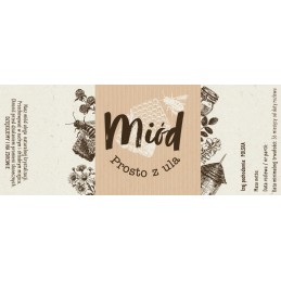 10 vnt / 140 mm x 55 mm medaus lipdukai tiesiai iš avilio