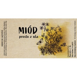 10 vienetų didelių lipnių etikečių medui 135x70