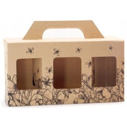 Dėžutė 3 315ml stiklainiams – modelis p2j