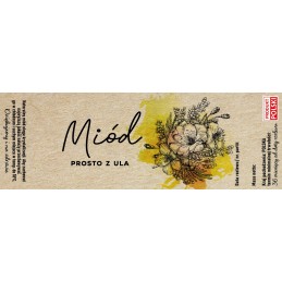 10 vienetų lipnių etikečių 55x160 mm lipdukai medaus tiesiai iš avilio