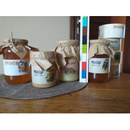 10 vienetų lipnių etikečių 55x160 mm lipdukai medaus tiesiai iš avilio