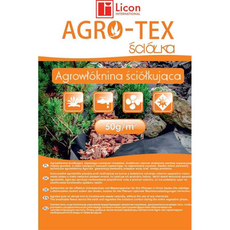 Agrotekstilė 50g juoda 1,6m/ 5m agro-tex