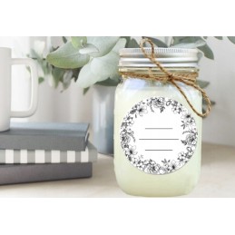 Apvalios etiketės dangčiams