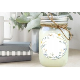 Apvalios etiketės dangčiams