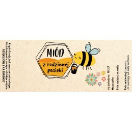 10 gabalėlių lipdukų 140 mm x 55 mm medaus iš šeimos bityno linksmosios bitės