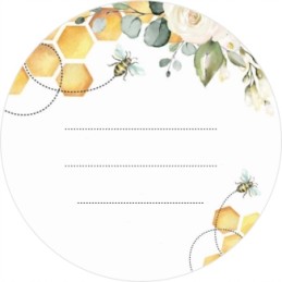 Apvalios etiketės dangčiams