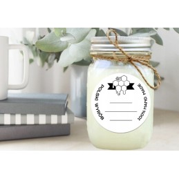 Apvalios etiketės dangčiams