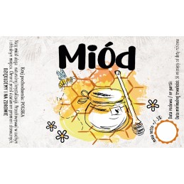 Etiketės 10 vnt, medus tiesiai iš avilio, lipdukai 107x65