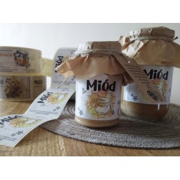 Etiketės 10 vnt, medus tiesiai iš avilio, lipdukai 107x65