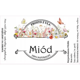 Etiketės 10 vnt, medus tiesiai iš avilio, lipdukai 107x65