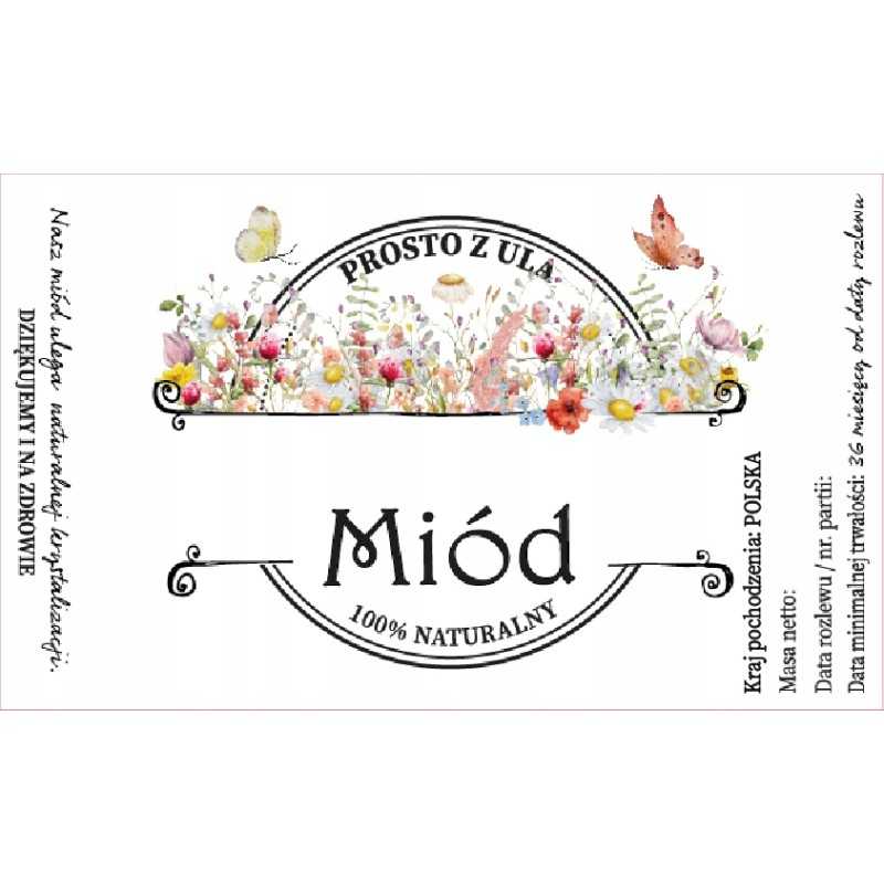 Etiketės 10 vnt, medus tiesiai iš avilio, lipdukai 107x65