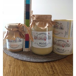 Etiketės 10 vnt, medus tiesiai iš avilio, lipdukai 107x65