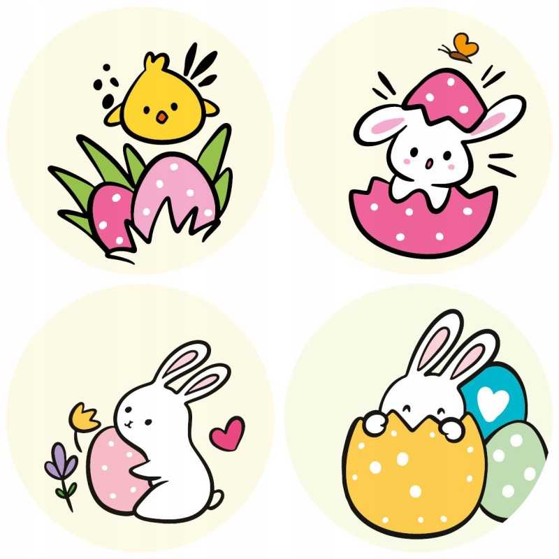 8vnt dideli lipdukai Velykų zuikis Velykų viščiukas