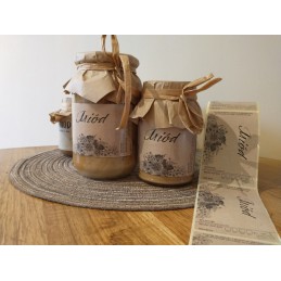 10 vnt medaus 110x60 etiketės, lipnūs lipdukai