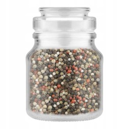 Hermetiškas indas su stikliniu dangteliu ir sandarikliu prieskoniams, 205 ml