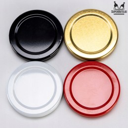 Rinkinyje 10 vnt - aliuminio dangtelis 53 mm