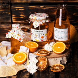 10x etiketės stiklainiams, buteliams, lipdukams, konservams