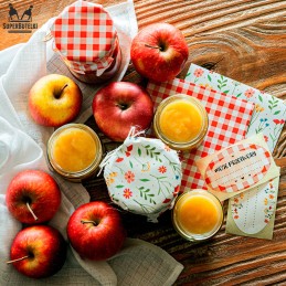 10x lipnių etikečių lipdukų rinkinys medaus buteliams stiklainiams sulčių uogienės