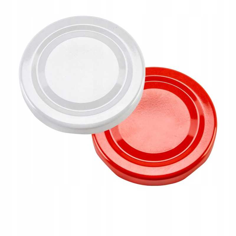 Rinkinyje 10 vnt - aliuminio dangtelis 58 mm