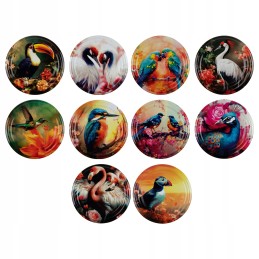 10 x dangteliai stiklainiams, kurių skersmuo 66