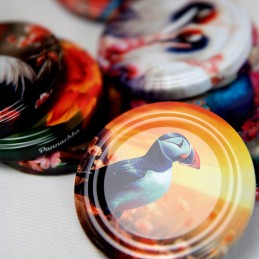 10 x dangteliai stiklainiams, kurių skersmuo 66