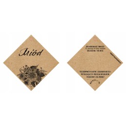 10 vienetų 53x53 dėžutės medaus etiketės