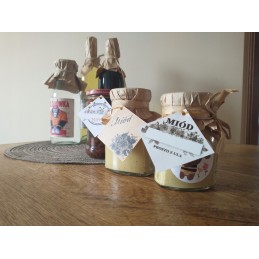 10 vienetų 53x53 dėžutės medaus etiketės