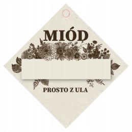 10 vienetų 53x53 dėžutės medaus etiketės