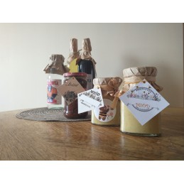 10 vienetų 53x53 dėžutės medaus etiketės