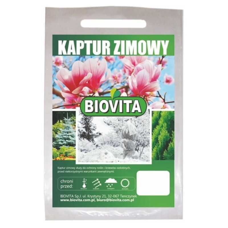 Trikampis žieminis gobtuvas, surištas su biovita print 80/120cm
