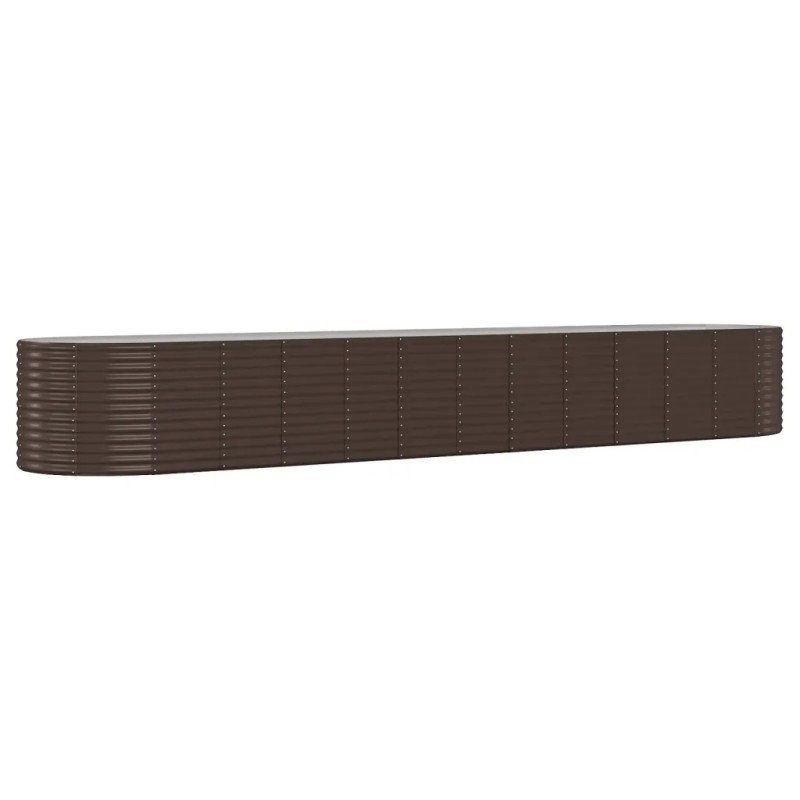 Vidaxl Raised Planter Powder Coated Steel 507x100x68 cm