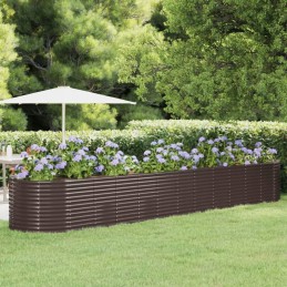 Vidaxl Raised Planter Powder Coated Steel 507x100x68 cm